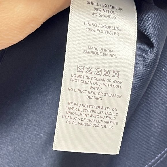 Emily Shalant  Sequin V Neck Top Lined Blue ( 34”Bust x 19”Long) Party Prom - Picture 7 of 9